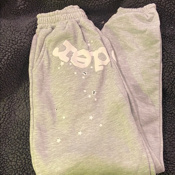 Gray Spider Web Print Men's Hoodie and Sweatpants Set - Picture 2 of 3